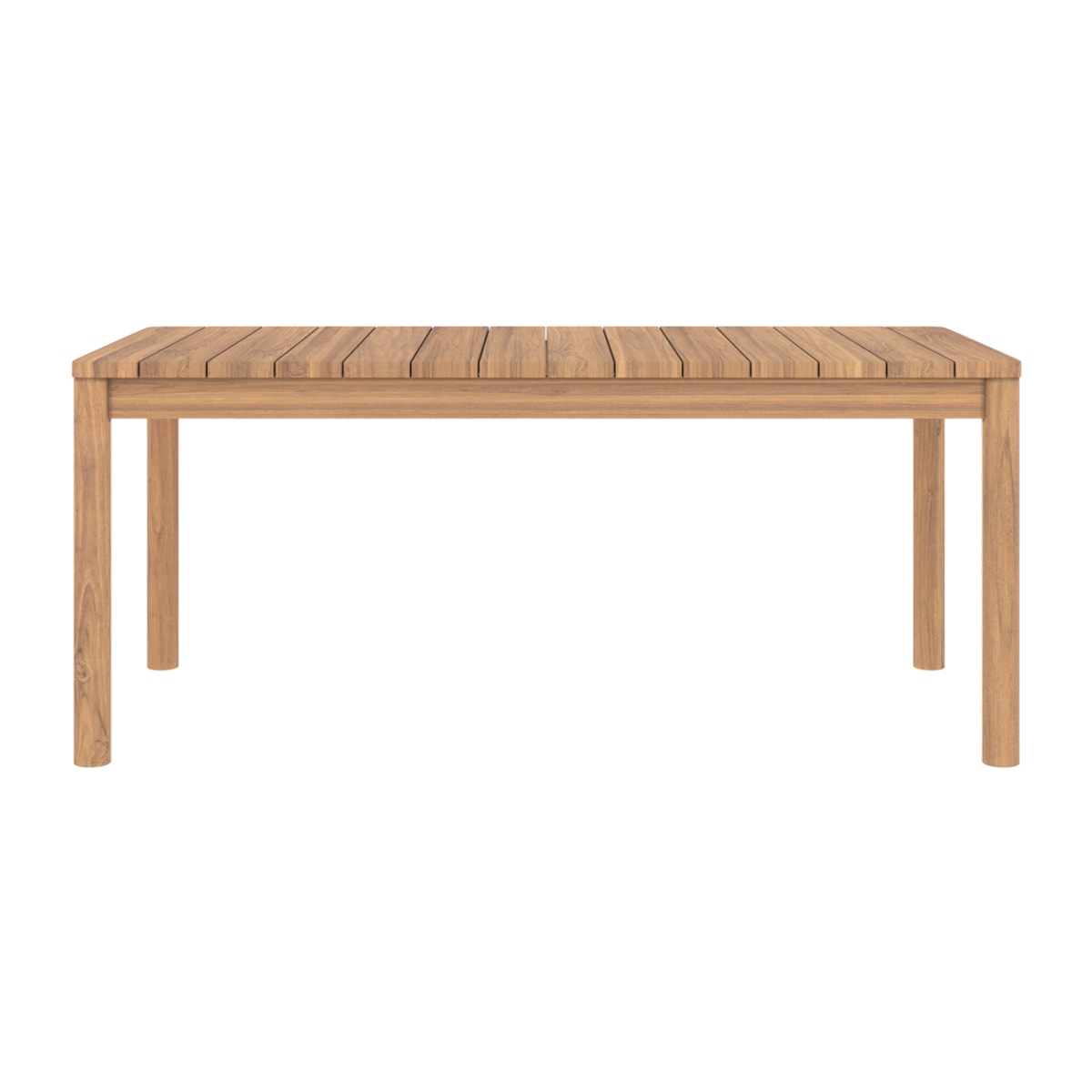 Table de jardin extensible 8-12 personnes en teck 180/245 cm - Kora