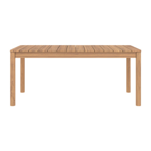 Table de jardin extensible 8-12 personnes en teck 180/245 cm - Kora