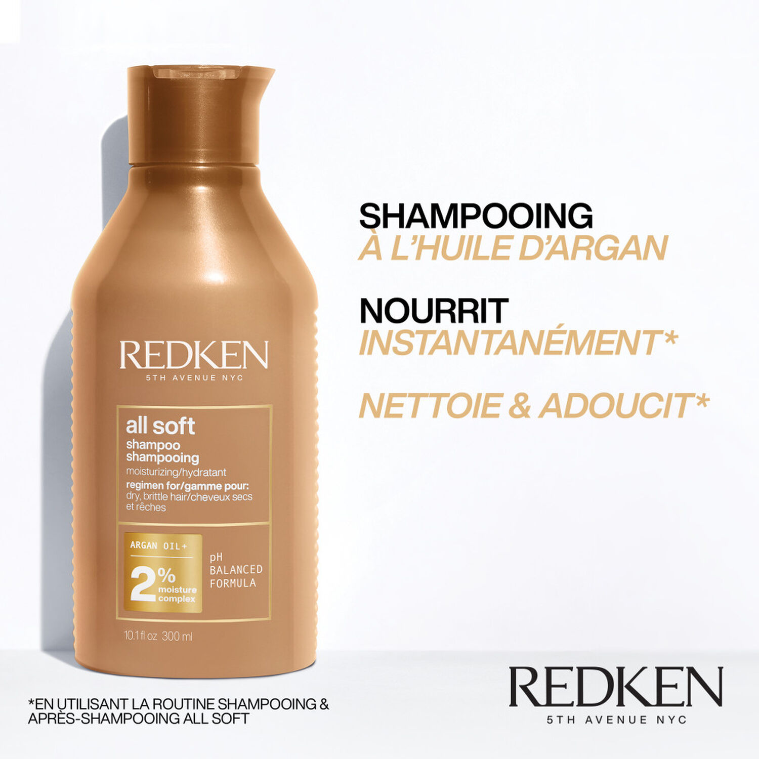 All Soft - Shampoing Hydratant Pour Cheveux Secs Rechargeable