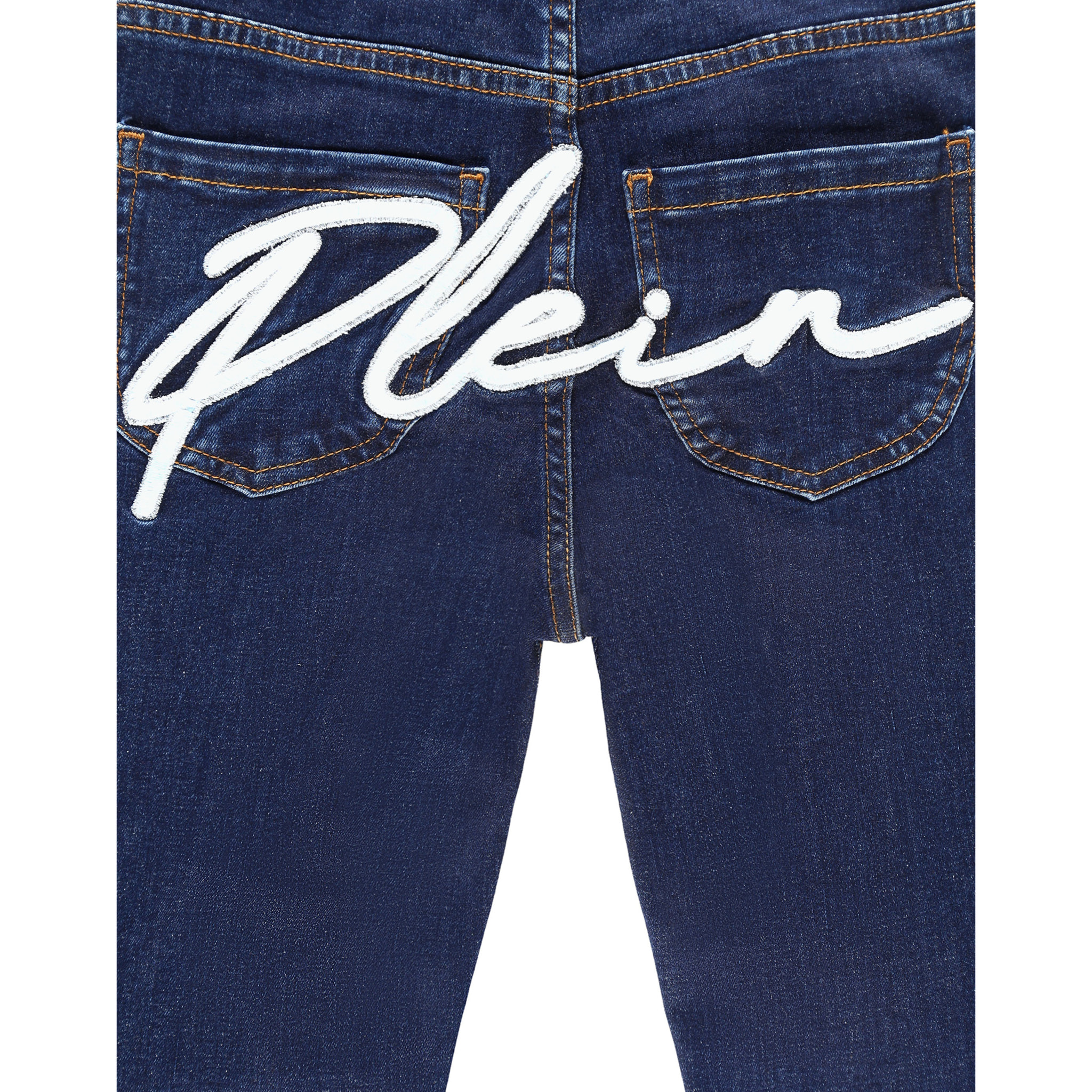 PHILIPP PLEIN Denim Trousers HEXAGON