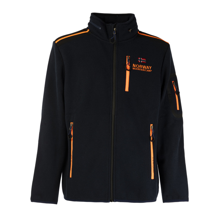 SCUOLA NAUTICA ITALIANA giacca uomo blu/orange fluo