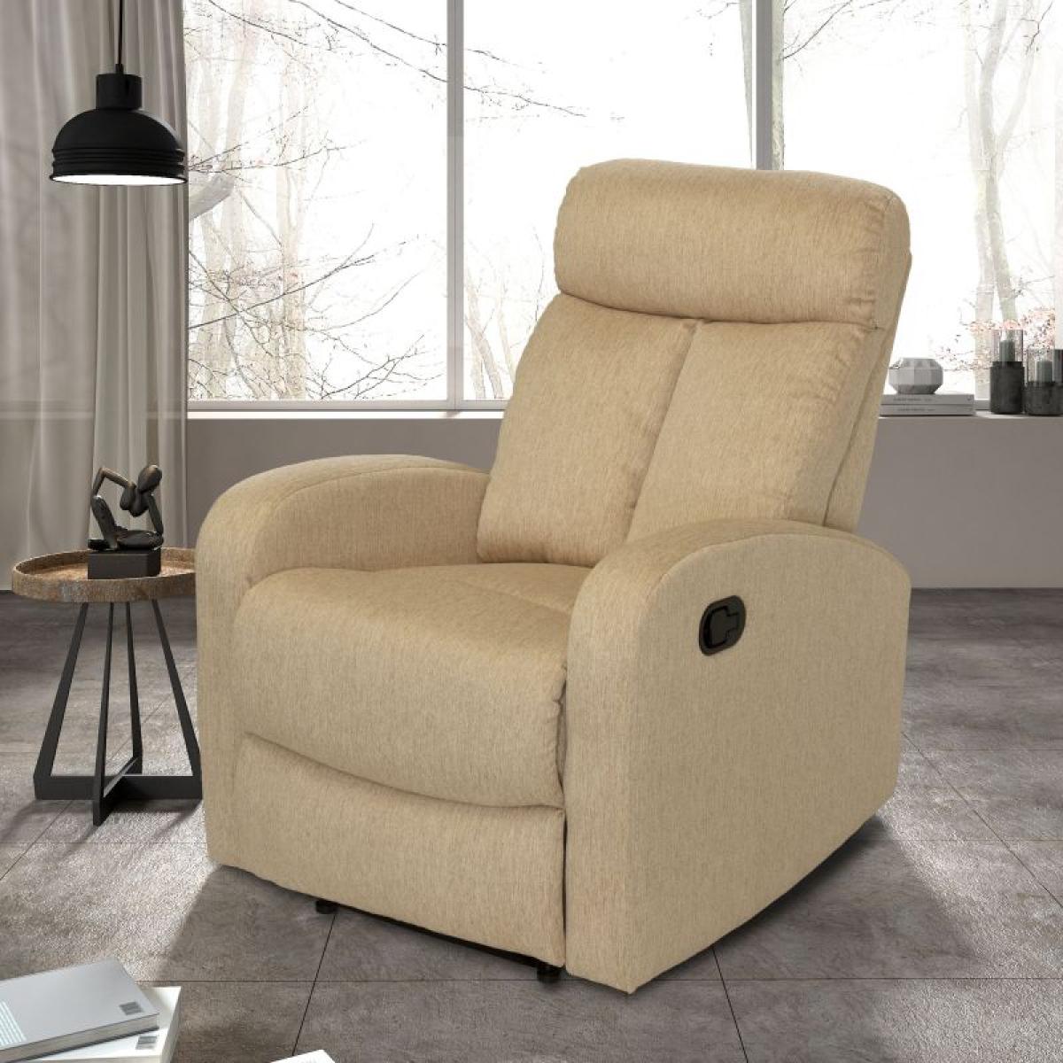 Sillón relax Shelby Beige