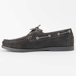 Náutico De Piel - Gris