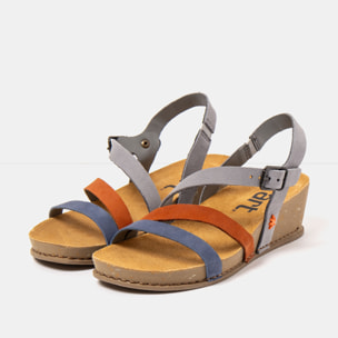 Sandalias 1930 MULTI DENIM-DARK ORANGE/ I LIVE color Denim-dark orange