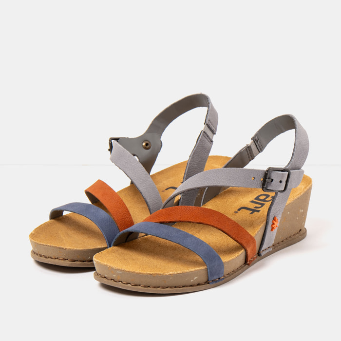 Sandalias 1930 MULTI DENIM-DARK ORANGE/ I LIVE color Denim-dark orange