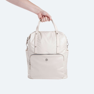 CLEVER BACKPACK SQUARE CREMA