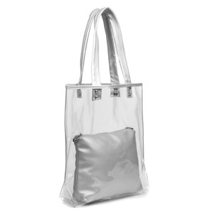 Domodossola Borsa Shopper Donna.Materiale PVC Pelle Sintetica PU