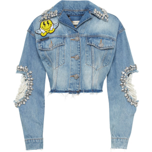PHILIPP PLEIN Denim Jacket SMILE