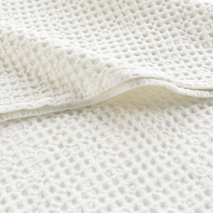 Coussin déhoussable en nid d'abeille - Blanc