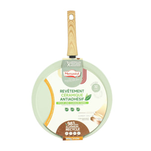 Galetière en revêtement céramique 32cm céladon -tous feux COLORAMA