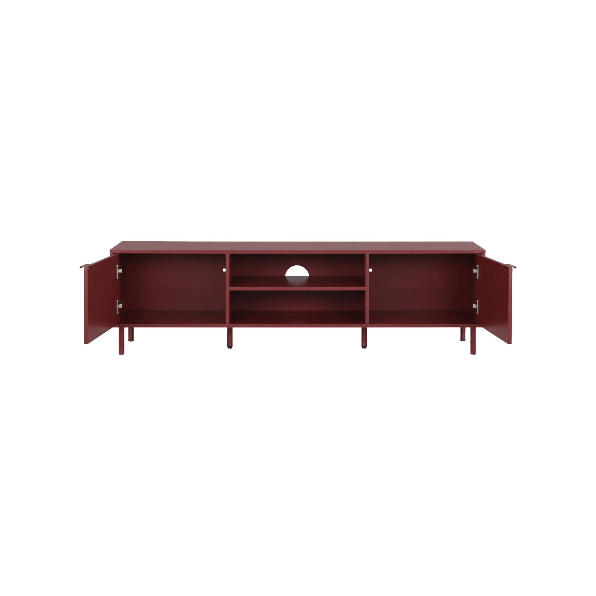 Meuble TV décor bois et métal 160cm ELLIE