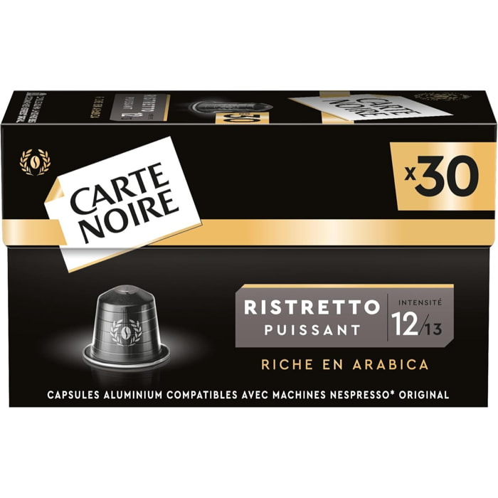 Ristretto n°12 x30 - Capsules compatibles Nespresso en aluminium