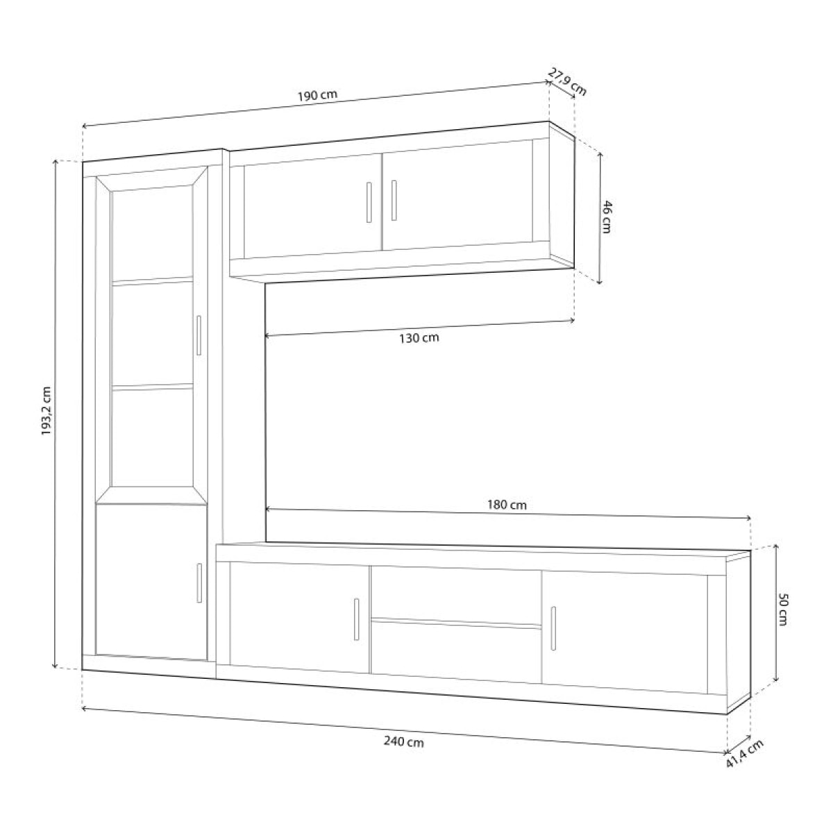 Salón Nuka V1 Cambria - Blanco