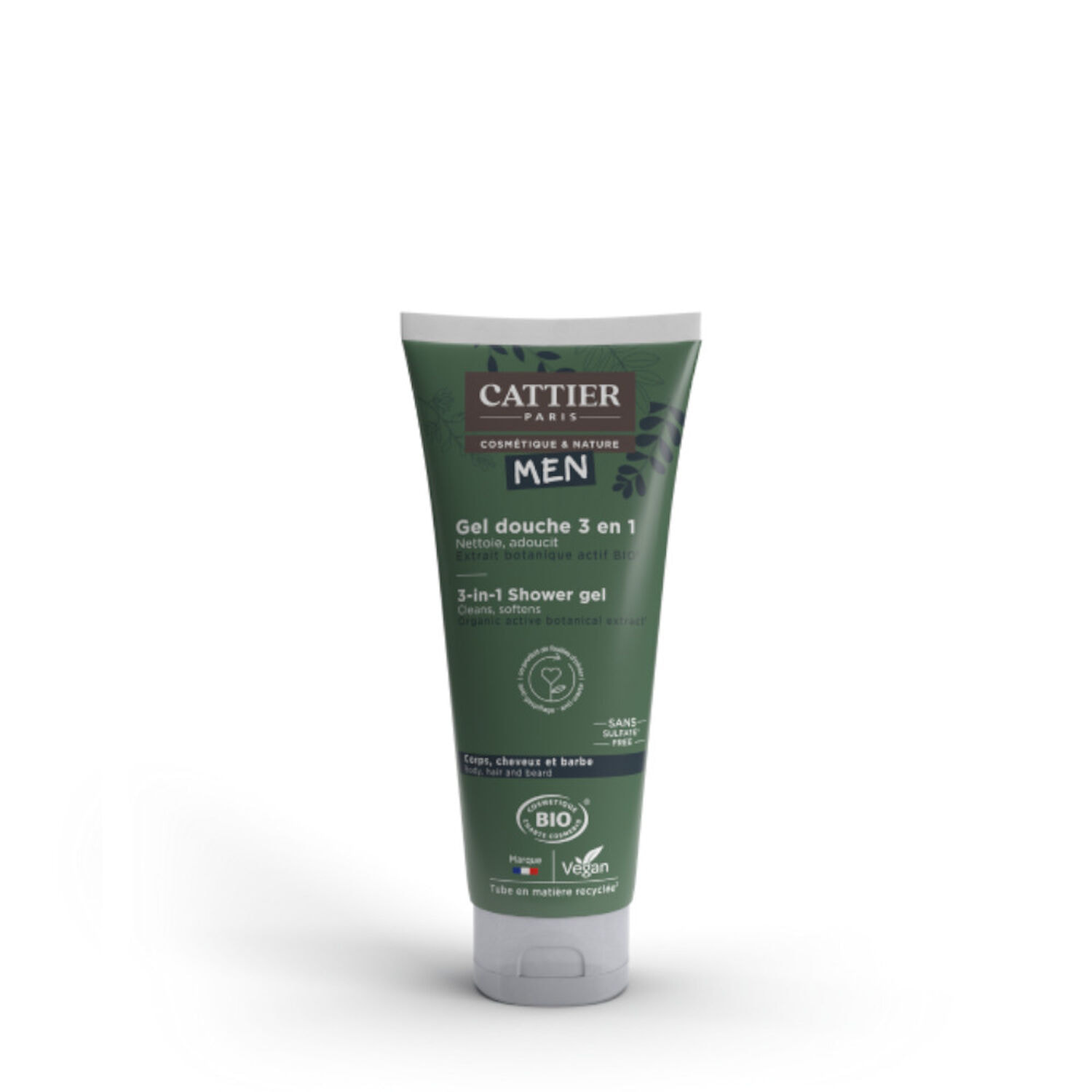 Nettoie et Adoucit - Gel Douche Homme 3en1 200ml