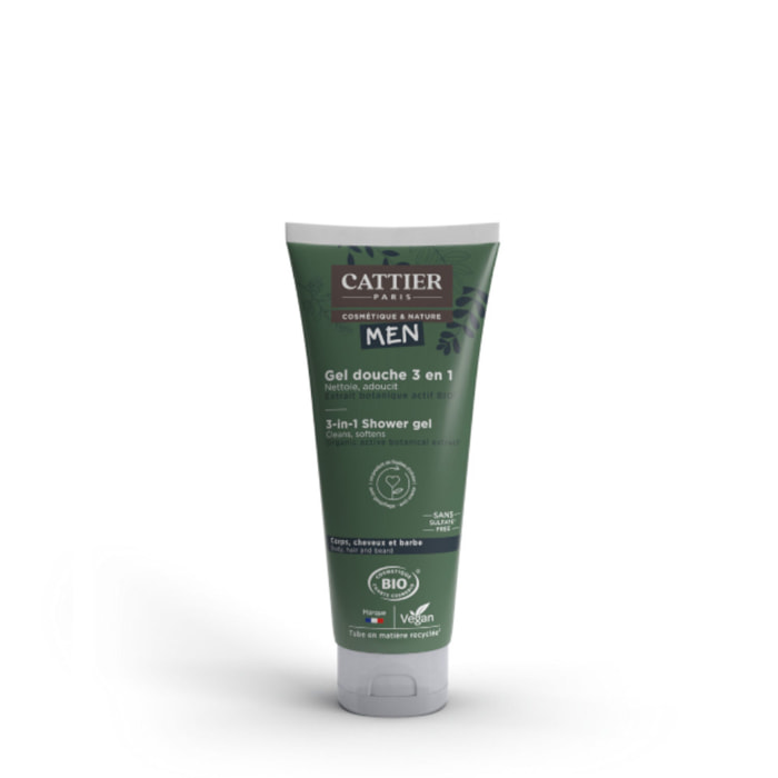 Nettoie et Adoucit - Gel Douche Homme 3en1 200ml