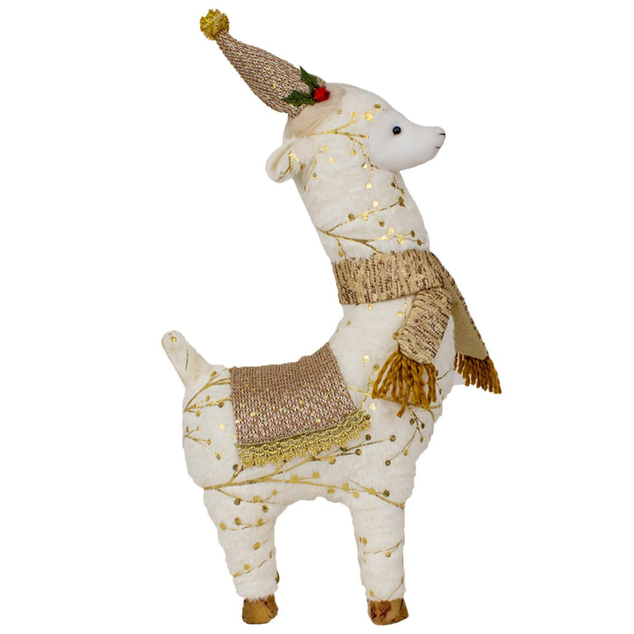 Muñeco alpaca navideño 33CM