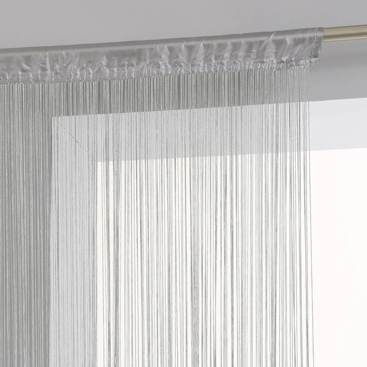 Rideau fil gris 90x200cm