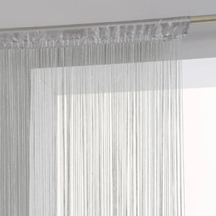 Rideau fil gris 90x200cm