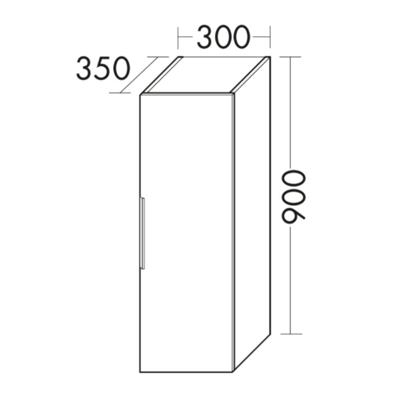 Meuble salle de bain vasque BURGBAD Olena en décaler 120 cm blanc brillant + colonne