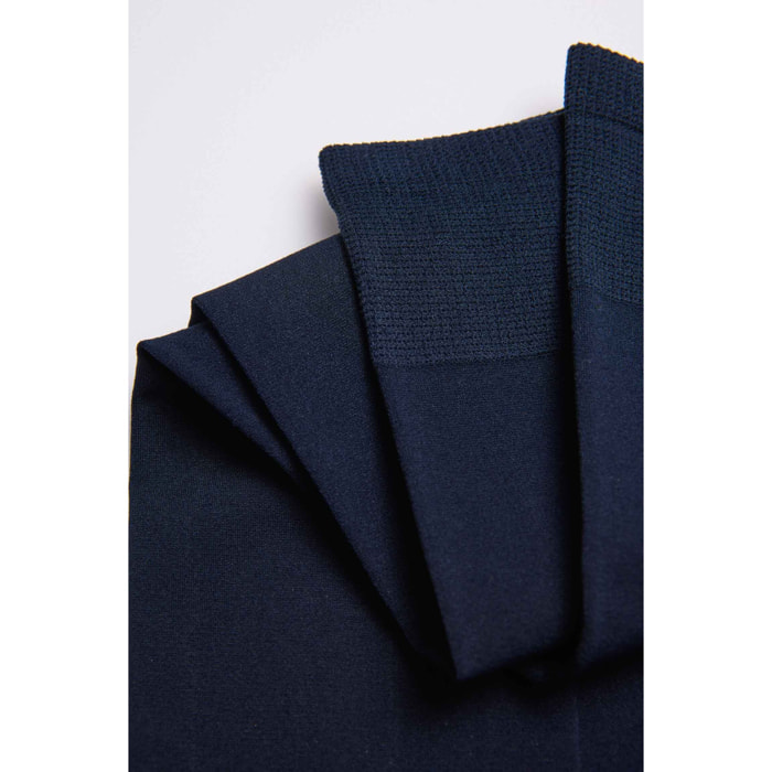 Confezione da 2 calzini executive, 70 denari, blu navy
