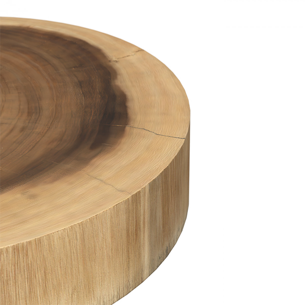Table d'appoint ronde en bois de suar D35 cm - Janah