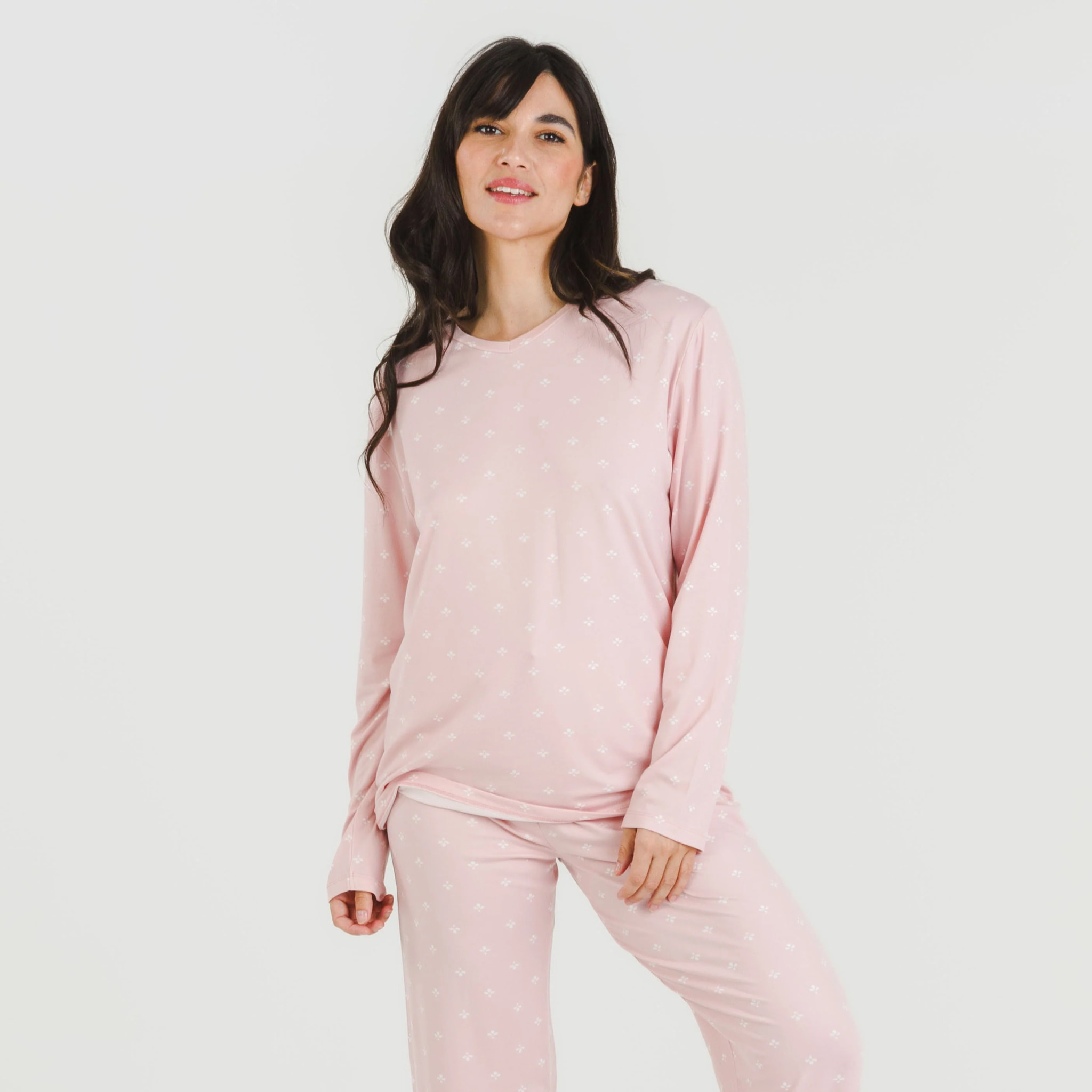 Pigiama lungo da donna soft embera