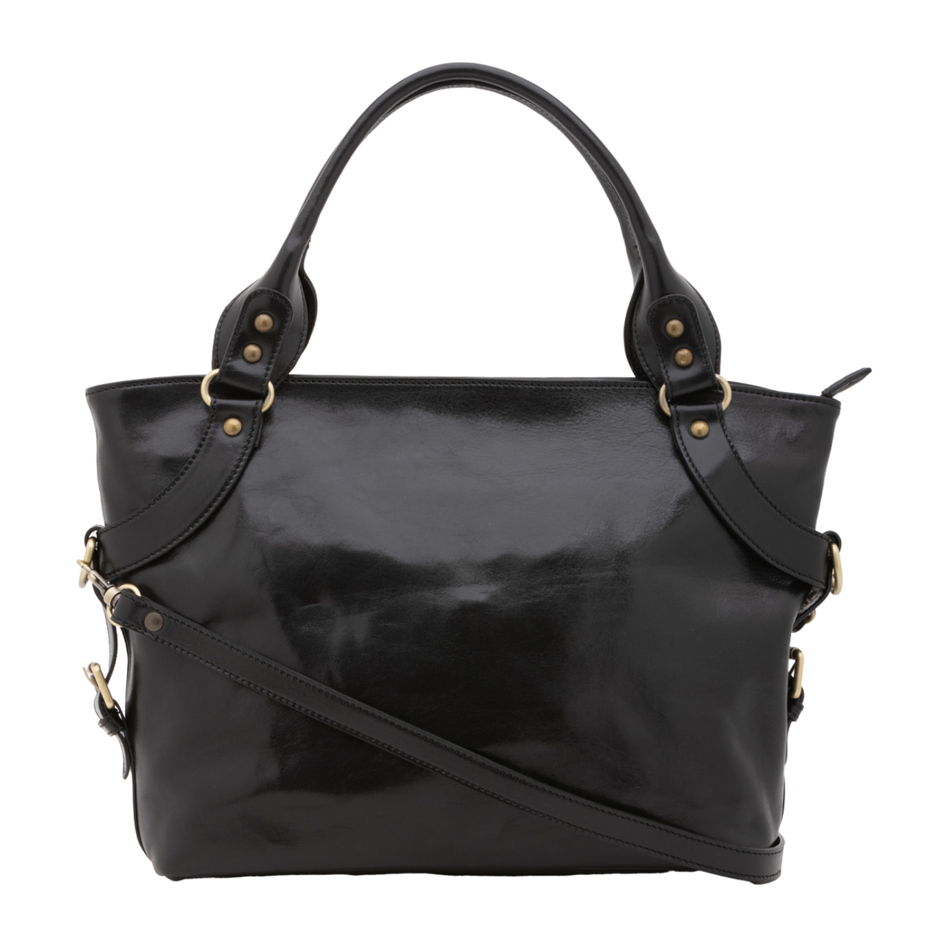 Borsa a mano  da donna In Vera pelle Made in Italy 43x28x12 cm