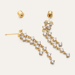 Pendientes Long Scarlett Baño Oro