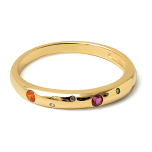 Anello Colors Space Placcato Oro