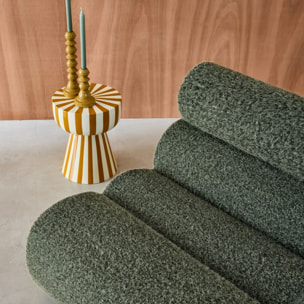 Chauffeuse tissu effet alpaca 1 place NOVA