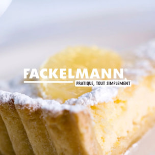 Ensemble de 2 Saupoudreuses en verre et couvercle inox 14 cm Fackelmann Basic