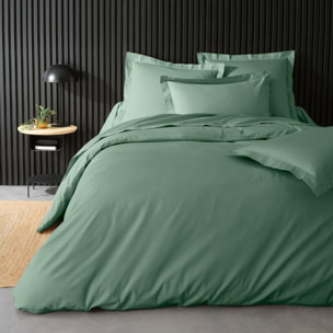Housse de couette 100% Percale de Coton ORIGINE - Vert tilleul