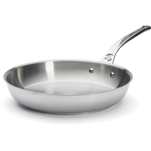 Poêle DE BUYER milady queue fonte inox 24 cm 3412.24