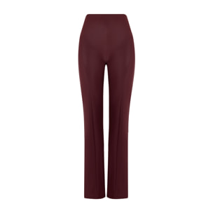 Pantaloni WR.UP® super flare in similpelle lucida