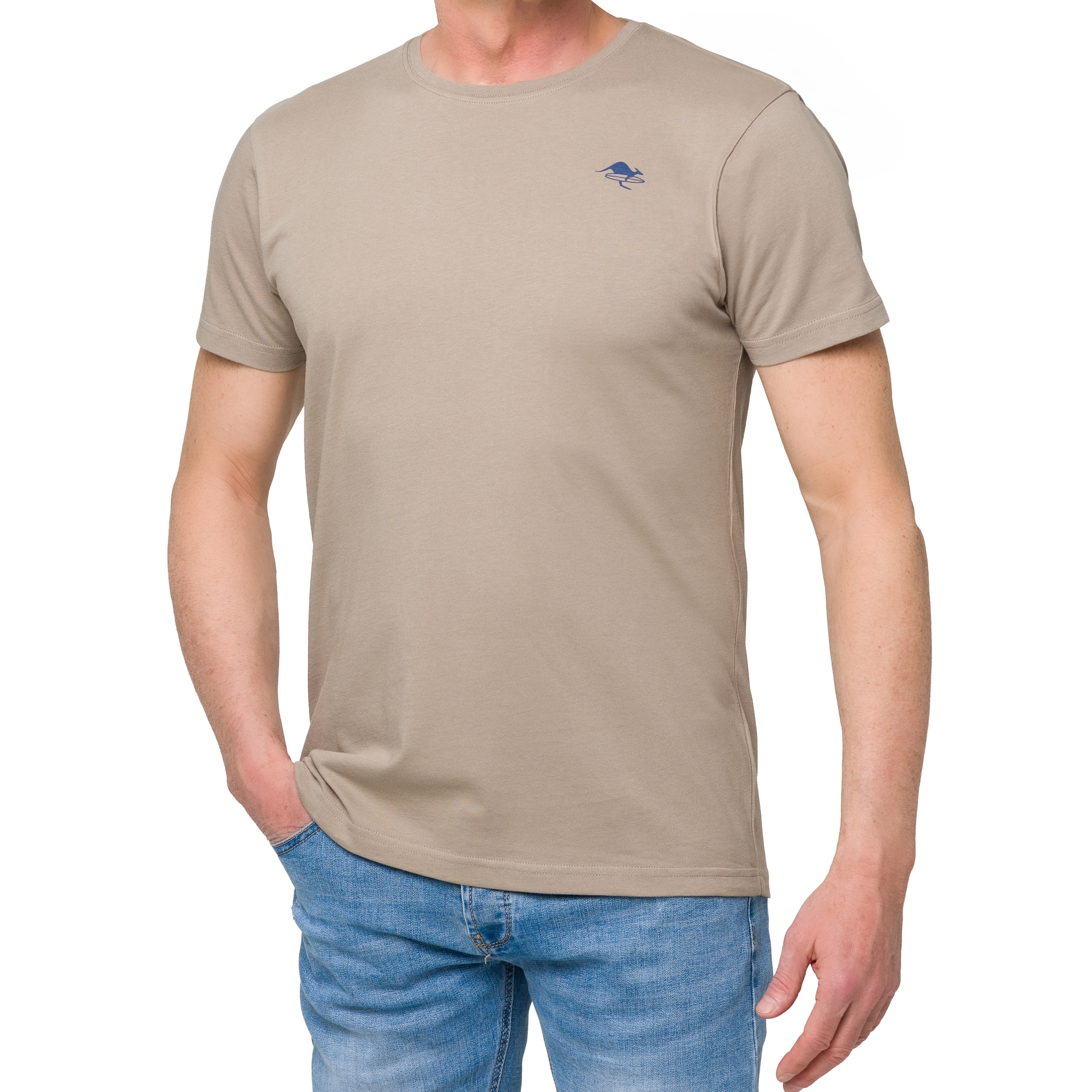 T-shirt in cotone 150 gr Hot Buttered Lizard Cachi.