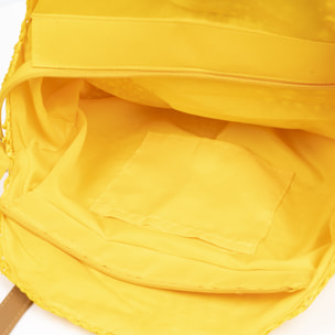 IRIA QUINTANA Borsa a tracolla da donna Francavilla realizzata in rafia di carta intrecciata. 46x10x40 cm. Colore: giallo chiaro