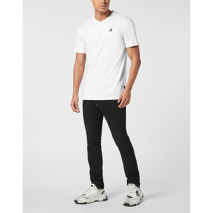 PHILIPP PLEIN T-Shirt V-Neck Ss SKULL