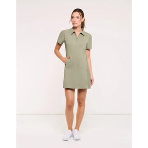 Vestido Corto Caqui - Veka