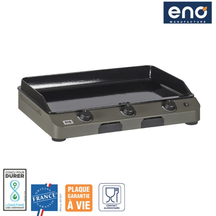 Plancha gaz ENO FUSION 75 Gris cargo