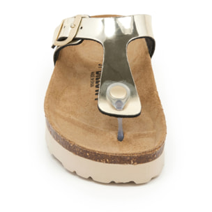 SANDALO CON ZEPPA BILLOWY DORATO