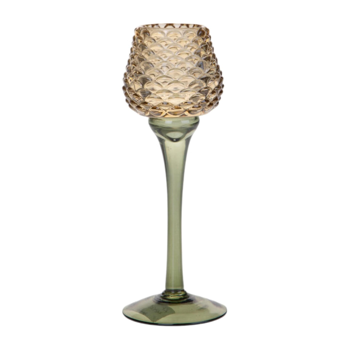 Portacandele calice pigna - Pezzi 3 - 8xH21,1x8cm - Bianchi Dino SpA