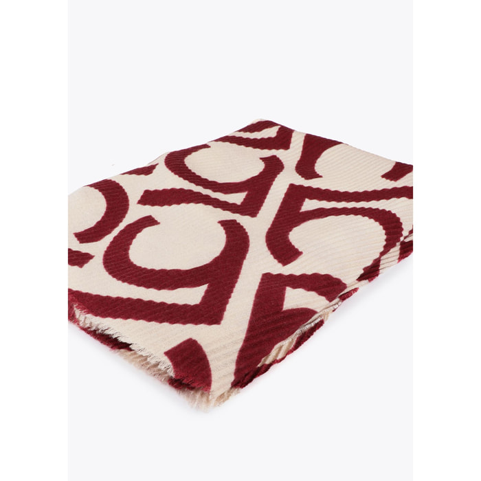 Foulard plissettato bicolore