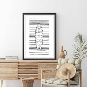 Poster surf géo Affiche seule