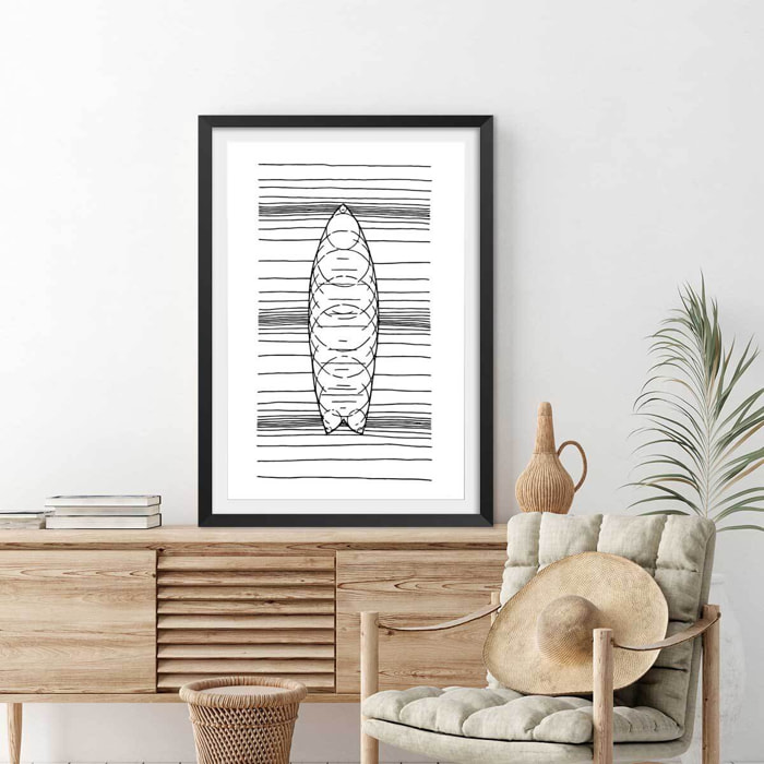 Poster surf géo Affiche seule