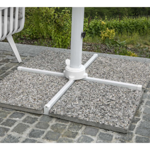 Ombrellone New Michigan Vacchetti in alluminio 2x3h2,55m senza mantovana bianco