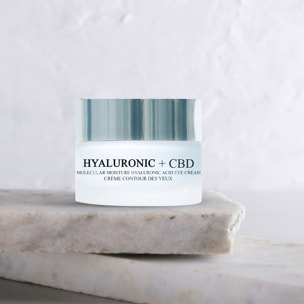 Crema de ojos para aumento de humedad molecular con ácido hialurónico + CBD 20 ml