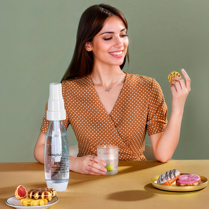 Máquina portátil de 1000 ml para hacer agua con gas y bebidas carbonatadas.