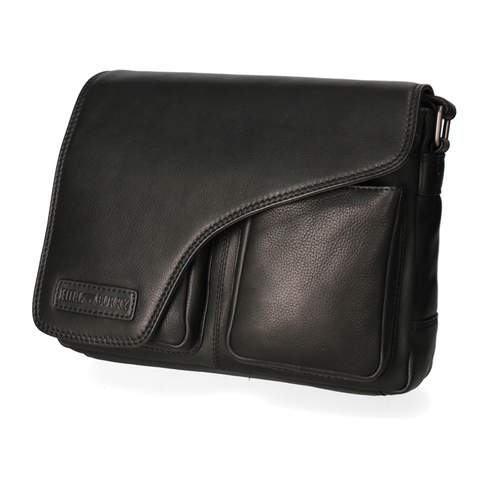 Borsa a tracolla da uomo In Vera pelle Made in Italy 24x30x10 cm