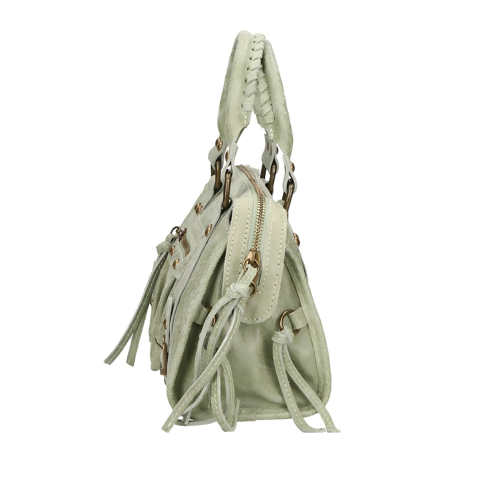 Borsa a spalla da donna - Modello Erisia - Vera pelle - 25.0 x 15.0 x 10.0 cm