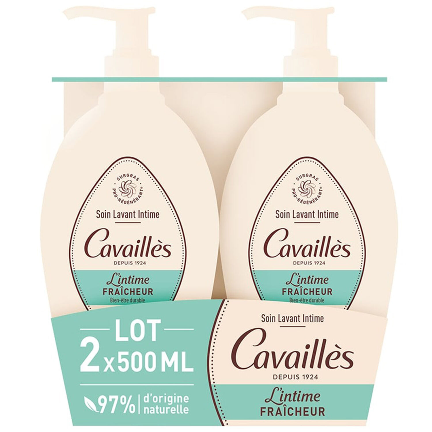 L'intime Fraîcheur - Lot Soin Naturelle Hygiène Intime 2x500ml